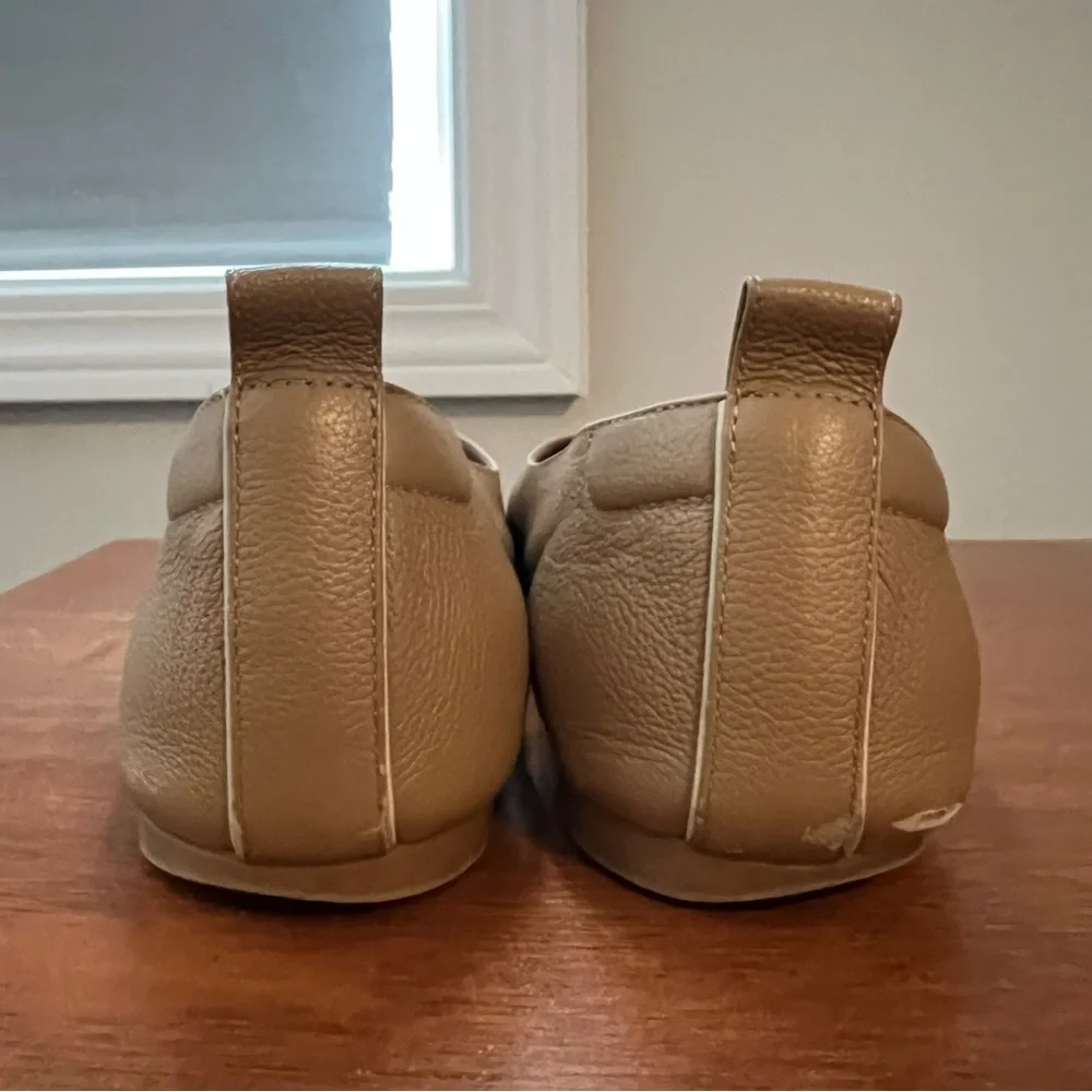 Everlane Tan Leather Ballet Flats
